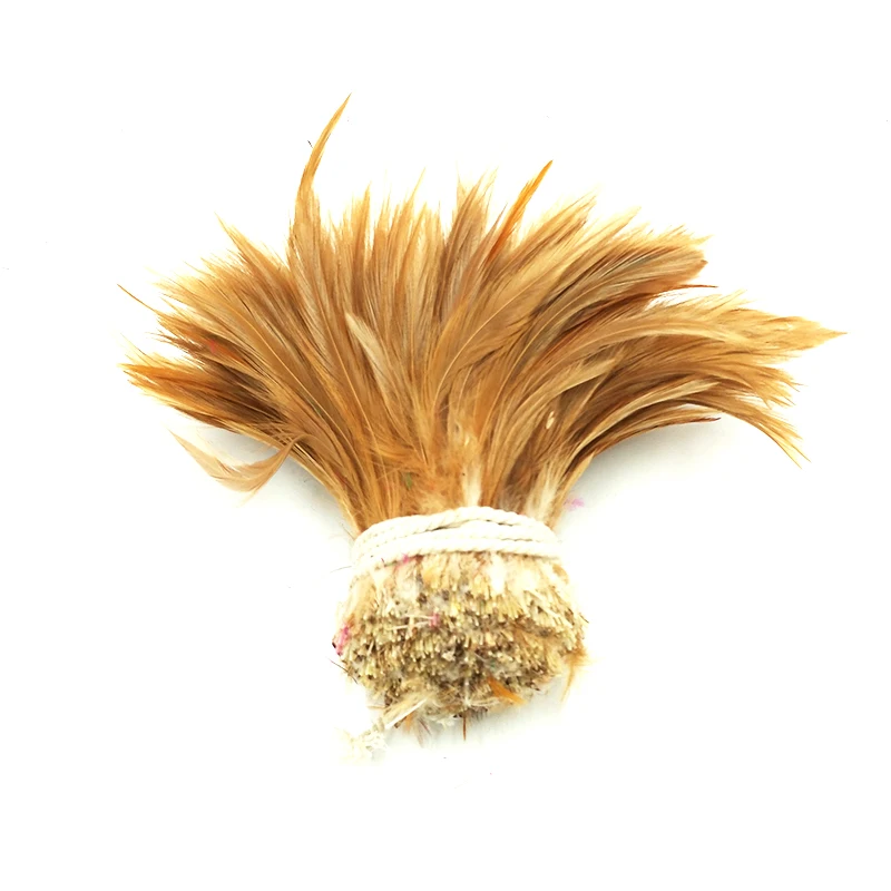100 Pcs natural chinchila saddle hackle feathers for crafts