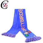 Customized Knitted Jacquard Embroidery football Fan Scarf