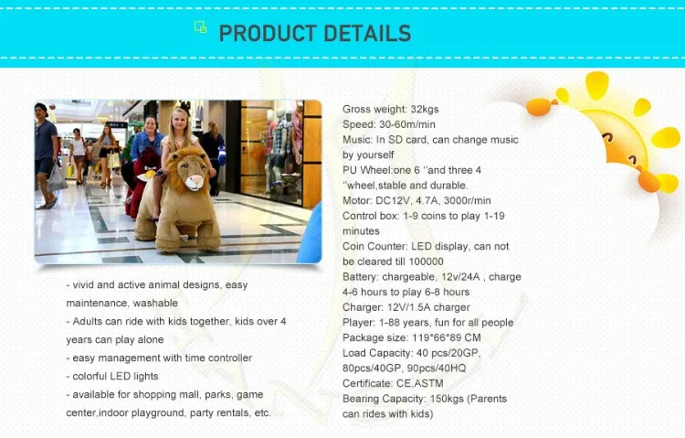 animal electric scooters specifications