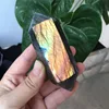 Hot sale raw polished crystal points natural crystal quartz labradorite terminated double points wand for decoration
