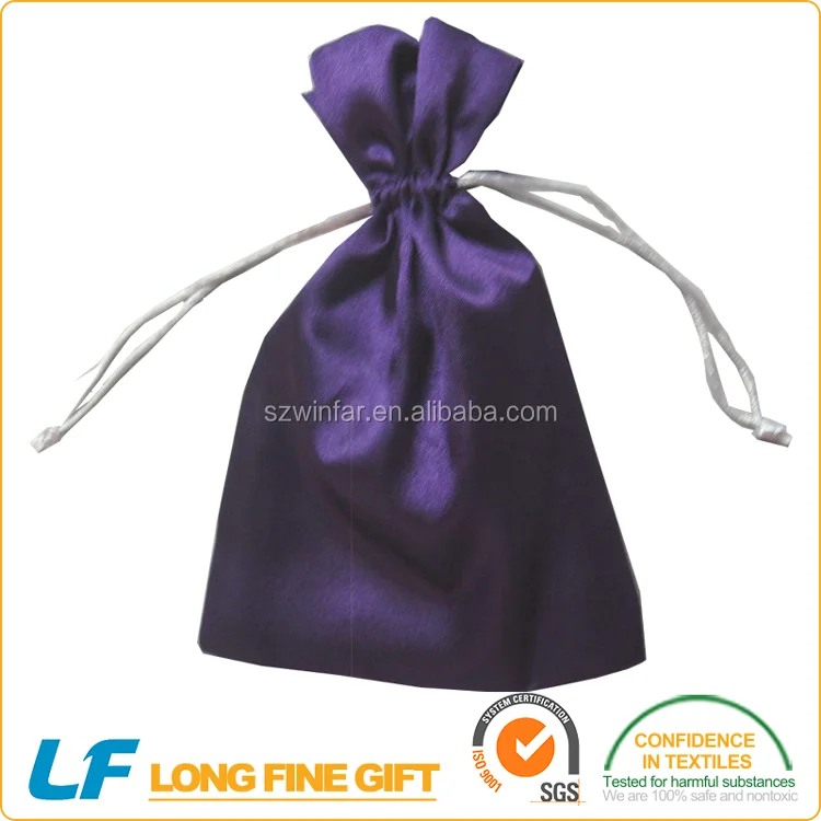 satin linen gift drawstring bags ,small natural linen jute pouch
