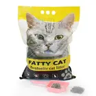 Amazon supplier Eco-friendly stocked pet shop supplier export manufacturer hard clumping dust free bentonite cat sand
