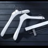 Luxury custom white wood hanger clothes, clothes hanger wood