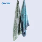 90 x 180 border print custom logo polyest promotional satin scarf