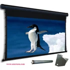 Electric Large Projection Screen Projector screen with Tubular Motor, 300" 4:3, Matte White,Remote Control