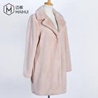 Wholesale Jacket Women Clothes Rabbit Fur Coats Faux Fur Long Jacket