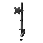 Articulating Flexible LCD Monitor Single Swing Arm Desk Clamp Mount for vertical Monitor 13~27" Inch Screen