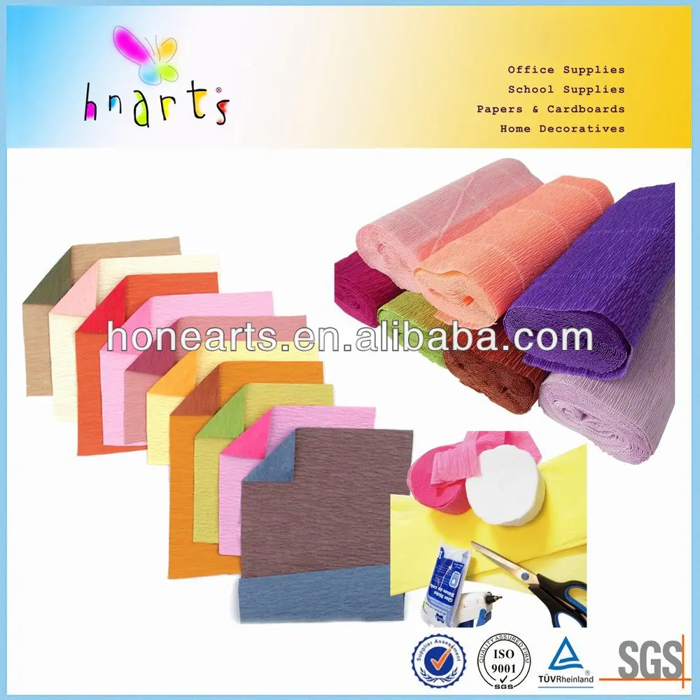 crepe paper with pattern