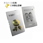 Custom Souvenir Gift Metal Wedding Invitations Card