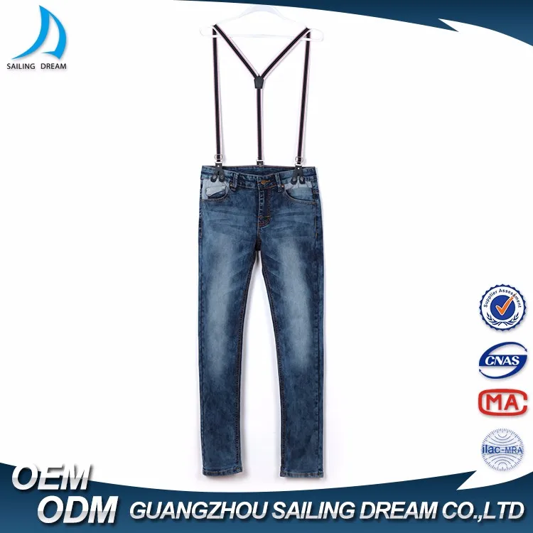 suspender trousers,trousers oem service suspender trousers fashion kids denim jeans plus