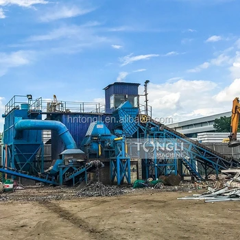 scrap metal hammer crusher waste metal crusher machine used buckets recycling production line with CE certificate in china