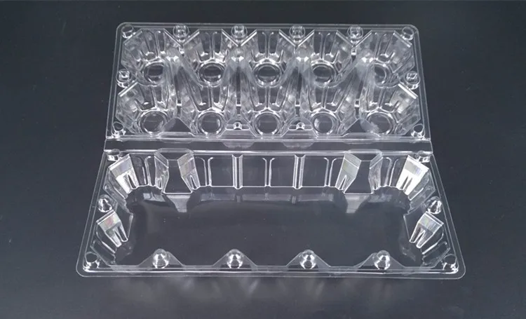 10 Cavity Clear Pet Blister Plastic Clamshell Egg
