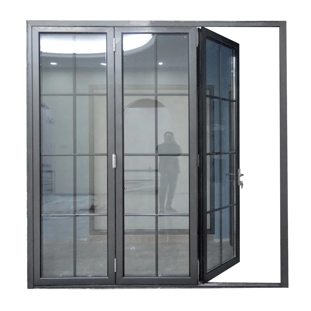 Perfect Quality Hardware Aluminum Lowes Bifold Door Buy Hardware Aluminum Lowes Bifold Door China Supplier Thermal Break Double Glazed Aluminium