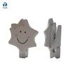 2018 factory wholesale smile star photo decorative wooden clips with glitter for wall decoration