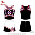 Sublimation Custom Sexy Cheerleader Uniform Jersey Costume Pompom Chearleader