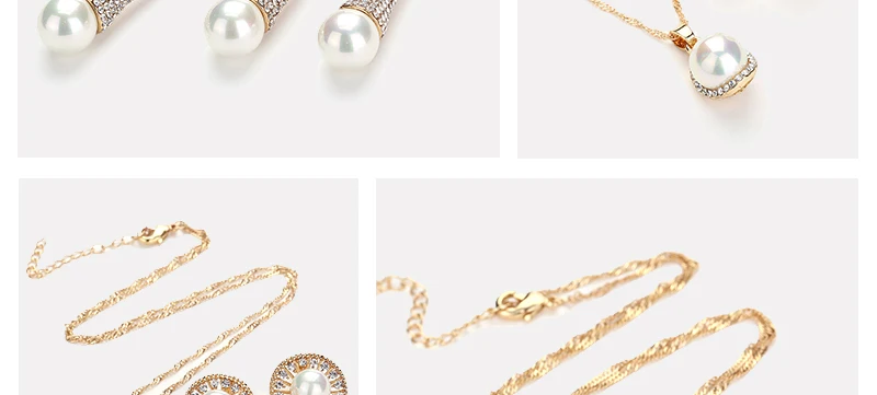 AYAYOO Jewelry Sets Women Wedding African Beads Jewelry Set Imitation Crystal Jewelery Set Cheap Christmas Costume Jewellery (2)