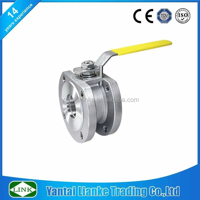 Wafer type duplex stainless steel italy flanged ball valve