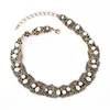 xl01686 Factory Wholesale Bohemia Colourful Crystal Gold Chain Pearl Vintage Jewellery