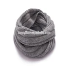 New design circular neck cashmere style chunky winter knitted round snood neck scarf