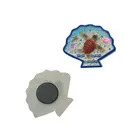 Personalised Design scallop shape Embossed Words dolphin Fridge Magnet