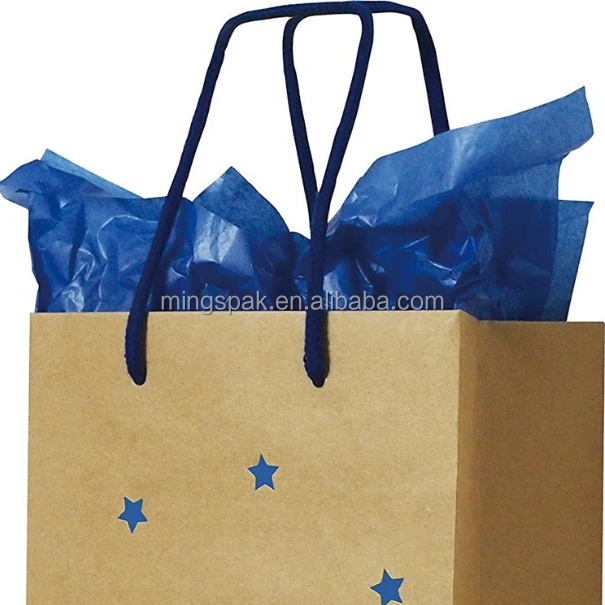 wholesale recycle kraft paper hollow christmas gift bag with