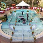 Aluminum Wedding/Glass Stage/Acrylic/Plexiglass/Portable Mobile Stage Platform Cover Easy To Install For Swimming Pool