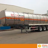 Stainless Steel Cooking Oil Tanker Trailer