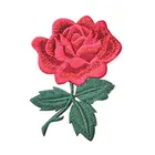 paper backing logo design embroidery patch flower iron on patches wholesale