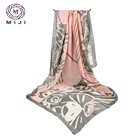 Head scarf square polyester fashion printing scarf