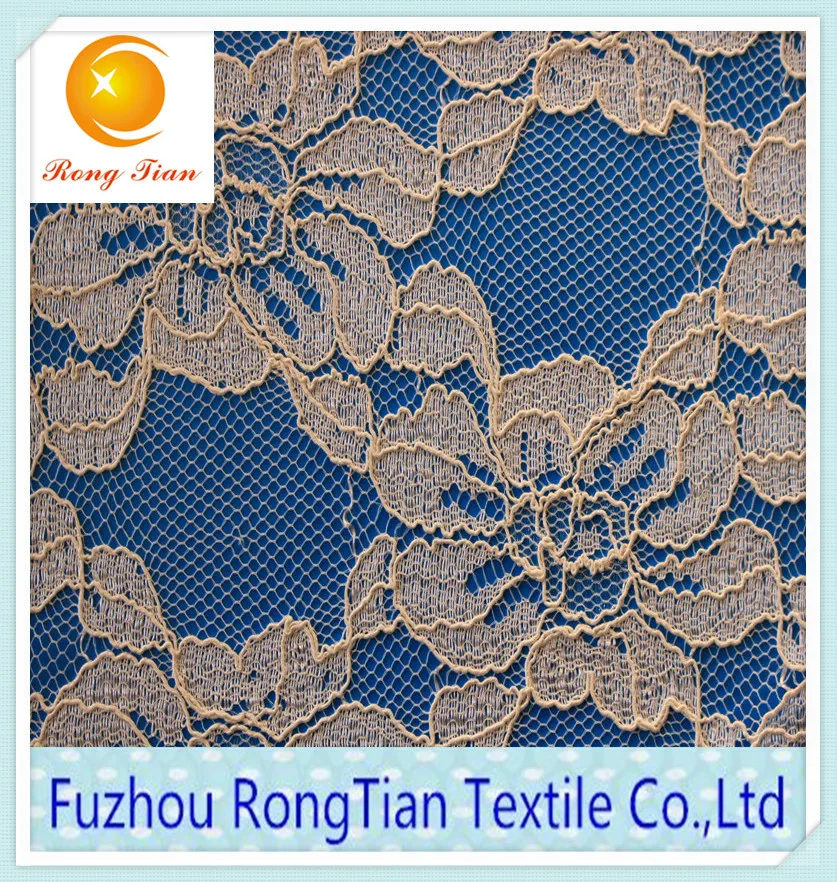 French luxury have light guipure lace fabric for wedding dress