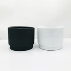 Garden Planter Pots Concrete Cement Flower Pot With Black Paint For Home Decor