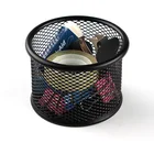 Custom clear metal mesh container shape fancy photo frame with pen holder