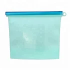 Amazon Hot Sale Vacuum Fresh Fridge BPA Free Zip Lock Sandwich Ziplock Reusable Silicone Food Storage Bag