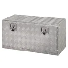 ALUMINUM PICKUP TRUCK TRUNK UNDER BED TOOL BOX UNDERBED TRAILER STORAGE+LOCK
