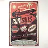 Car Sales Open 24Hours Best Price Retro Metal Sign Decorative Cafe Bar Pub Home Garage Hotel Wall Plaque Painting Vintage