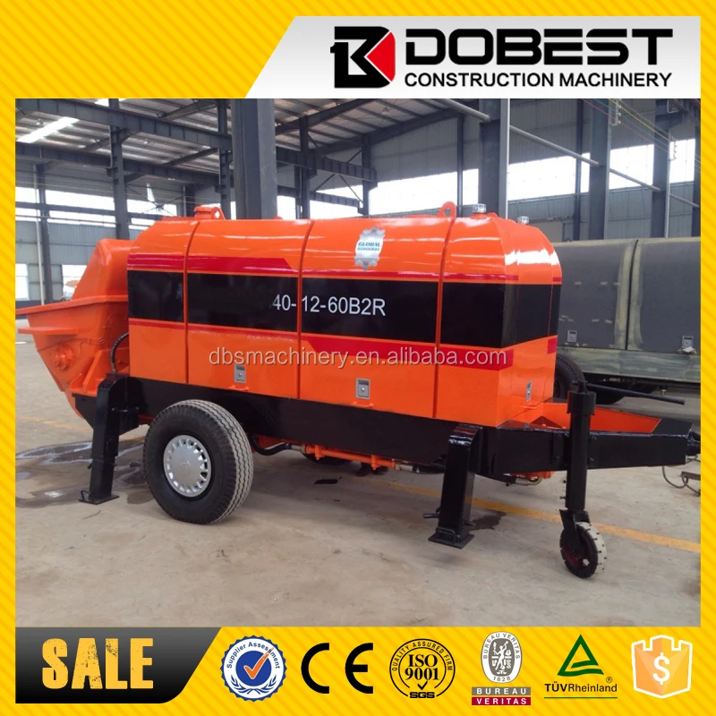 HBTS60 Trailer Mounted Concrete Pump 60m3/h