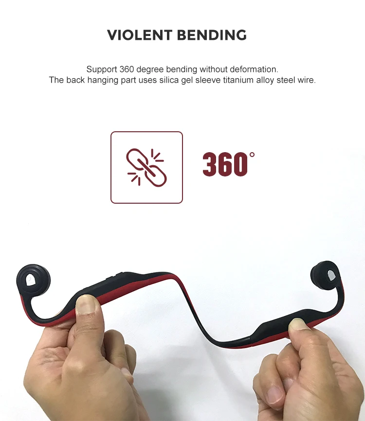 New Design Sports Fashion Fitness Stereo Wireless Headphone 4.2 Bone Conduction Music Headset - ANKUX.COM