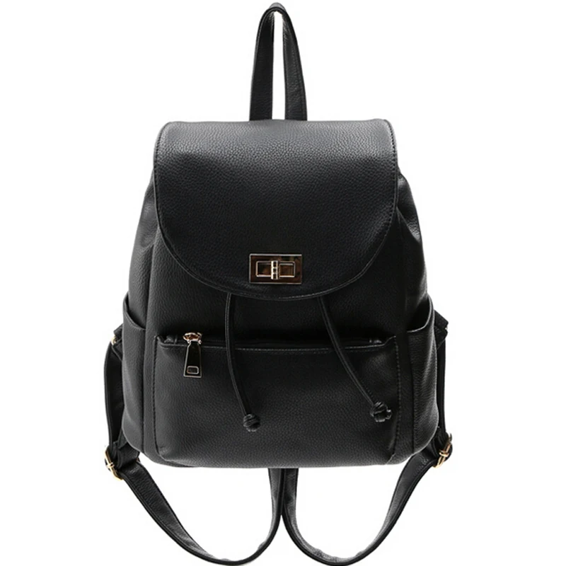girls school backpack for teenagers women pu leather backpack casual vintage style women backpacks women bags bp0904b