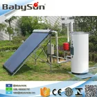 Pressure vacuum tube solar collector, heat pipe split solar heater system