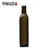 customize square logo-printing bulk empty amber 500ml glass olive oil bottles greece