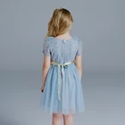 Dress Kids Elegant Girls Blue Party Dress Party Clothes For Kids Age 11