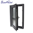 Miami Dade testing standard superhouse aluminium commercial system casement windows made in China