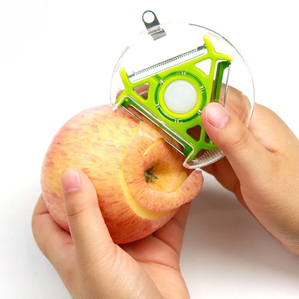 Multifunctional 3 in 1 Kitchen Peeler Grater Slicer Cooking Tools Vegetable Potato Peeler Zester Cutter Rotatable Utensil KC1072