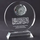 Crystal Circle Plaque with Clock for Islamic gift MH-J0425