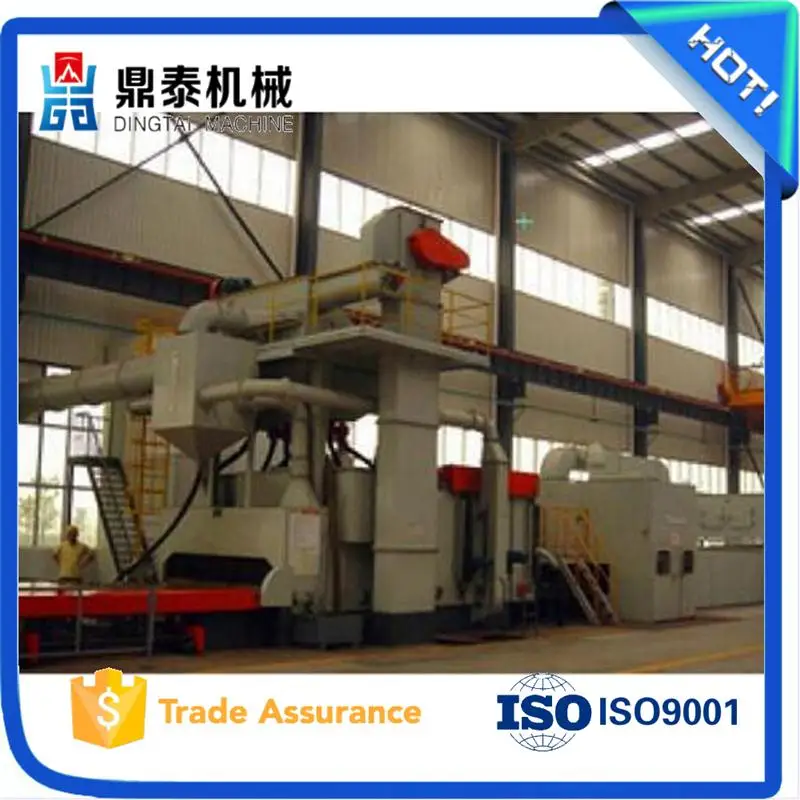 movable floor aluminum alloy shot blasting machine, automatic polishing machine