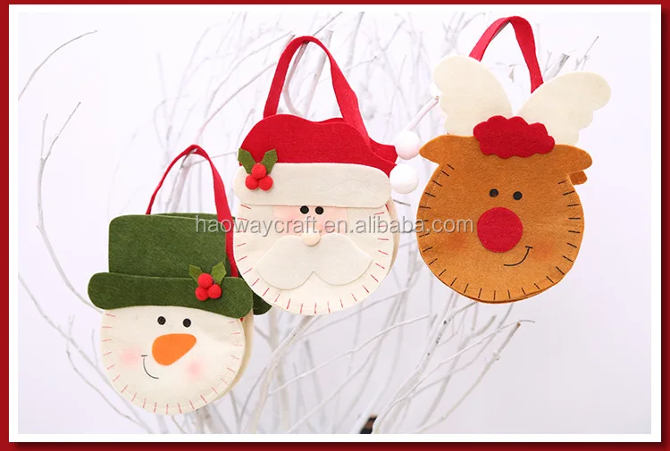 design christmas gift bags for apple felt santa gift bags xmas