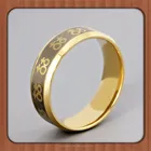 High Quality Ring Gold Female Symbols Lesbian Pride Steel Ring. High Quality Steel Ring Band. Rainbow Pride Jewelry