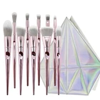2019 New Luxury rose gold 10pcs professional custom logo makeup brushes set
