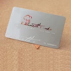 Metal Metal Business Card Custom Cheap Engraved Cut Stainless Steel / Aluminum Metal Business Cards
