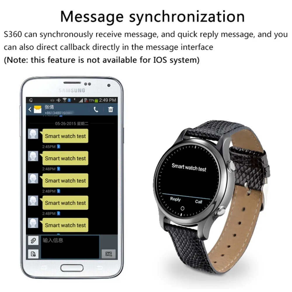 S360 smart Wearable Devices Bluetooth Smartwatch Mens Women Sports WristWatch Smart Watch For IOS Android Fitness Tracker